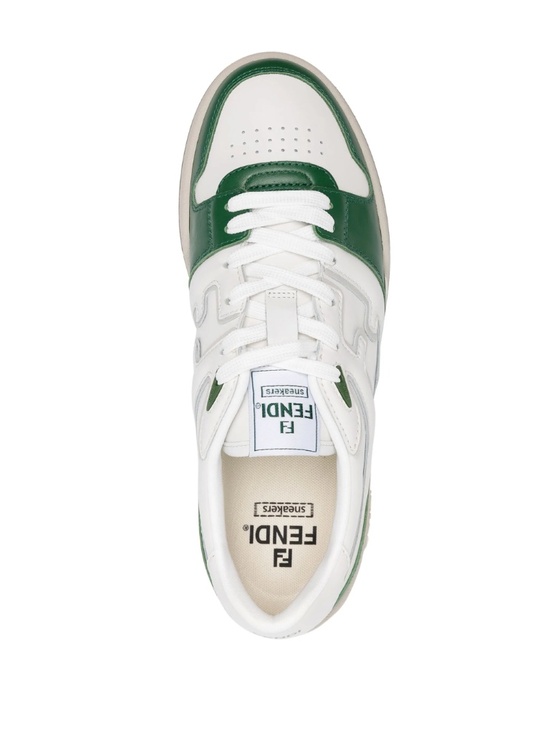 Rare Brand New FENDI X Stefano Pilati Match Sneakers - White/Green 8 US main image 7